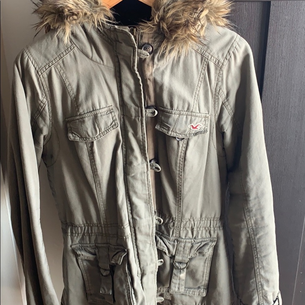 Hollister Army Green Jacket